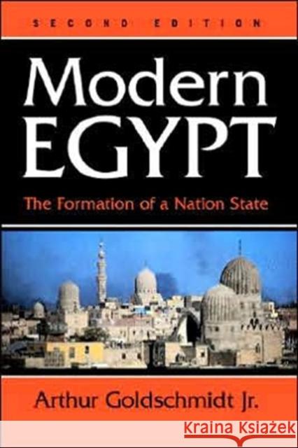 Modern Egypt: The Formation Of A Nation-state Goldschmidt, Arthur, Jr. 9780813338866 Westview Press