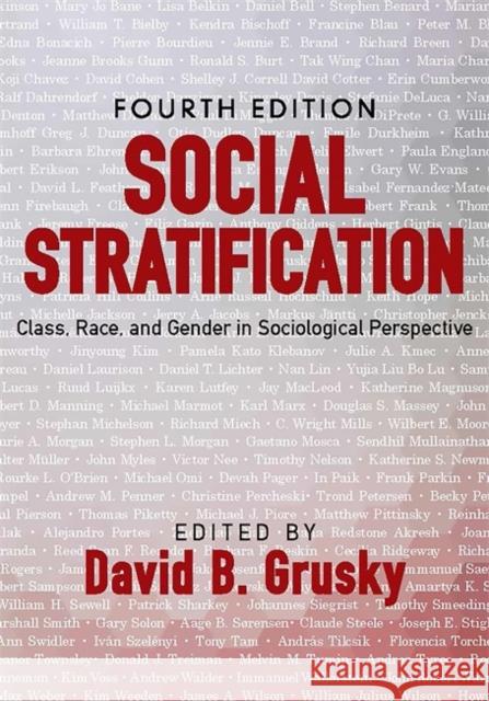 Social Stratification: Class, Race, and Gender in Sociological Perspective Grusky, David B. 9780813346717