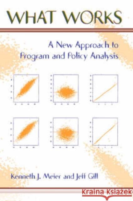 What Works : A New Approach To Program And Policy Analysis Kenneth J. Meier Jeff Gill Jeff Gill 9780813397825 Westview Press