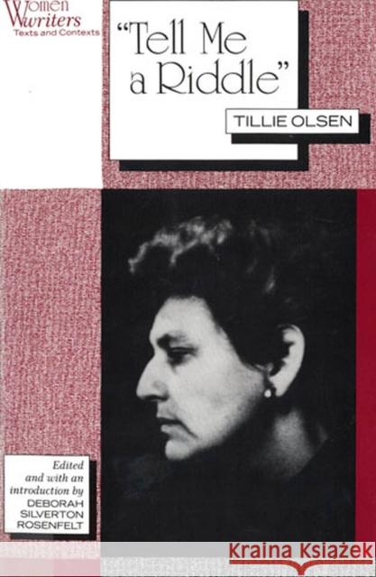 Tell Me a Riddle Rosenfelt, Deborah Silverton 9780813521374