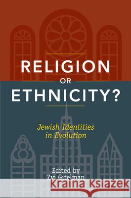 Religion or Ethnicity?: Jewish Identities in Evolution Gitelman, Zvi 9780813544502 Rutgers University Press
