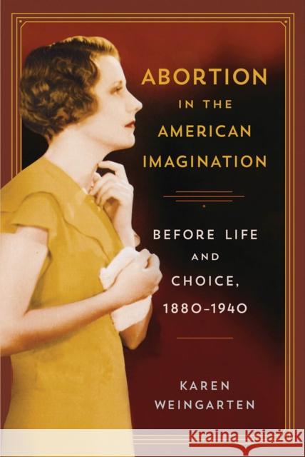 Abortion in the American Imagination: Before Life and Choice, 1880-1940 Karen Weingarten 9780813565309