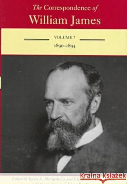 The Correspondence of William James: 1890-1894 James, William 9780813918204 University of Virginia Press