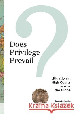 Does Privilege Prevail?: Litigation in High Courts across the Globe Reginald S Sheehan 9780813951102 University of Virginia Press