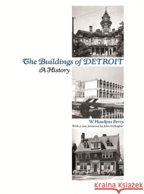 The Buildings of Detroit: A History Ferry, W. Hawkins 9780814316658 Wayne State University Press