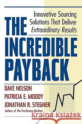 The Incredible Payback: Innovative Sourcing Solutions That Deliver Extraordinary Results Nelson, Dave 9780814417027 AMACOM/American Management Association