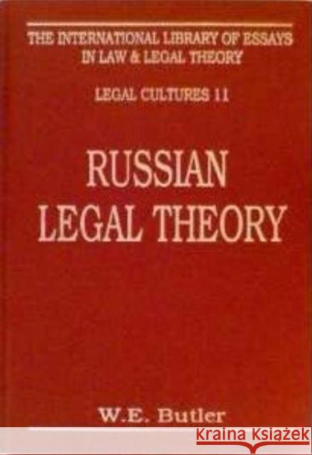 Russian Legal Theory: Socialist Law Steven Lukes William Elliott Butler 9780814711835 Nyu Press