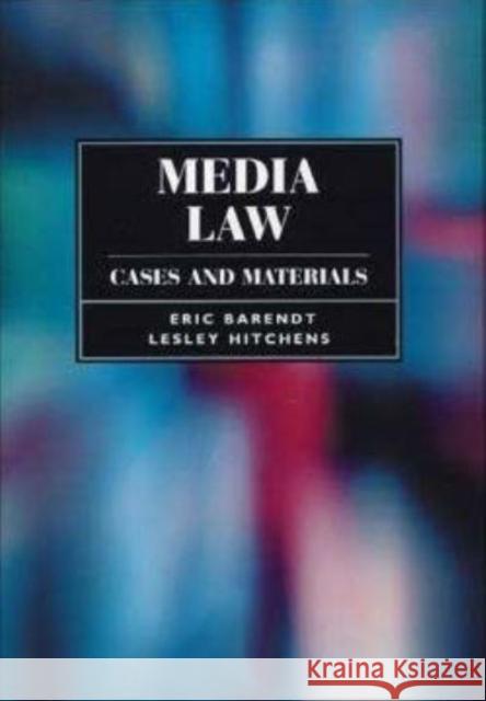 Media Law Jules Lobel Eric M. Barendt 9780814712153 Nyu Press