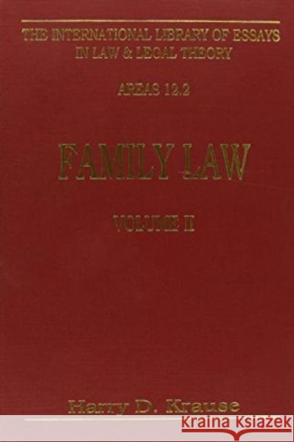 Family Law (Vol. 2) Alec McHoul Wendy Grace Harry Krause 9780814746332 New York University Press