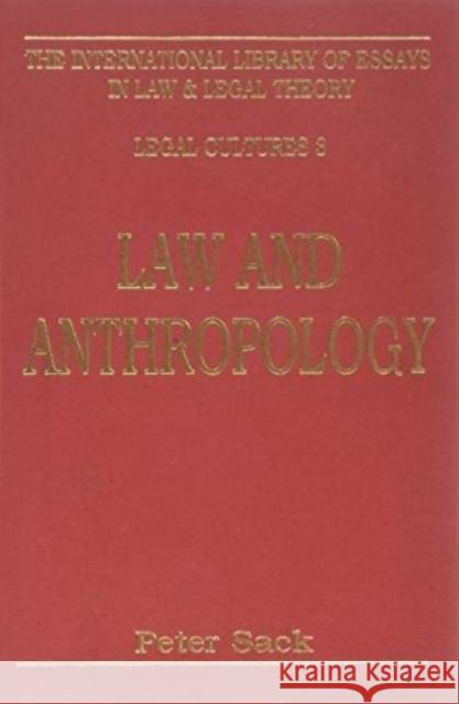 Law and Anthropology Peter Sack Jonathan Aleck Julia Mickenberg 9780814779545