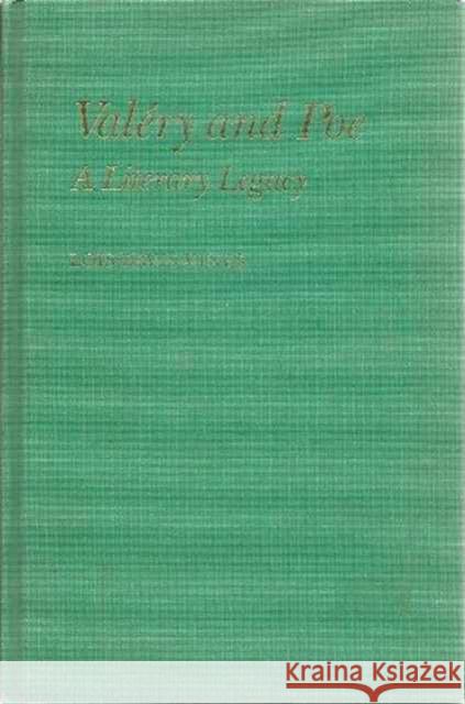 Valery and Poe Lois Davis Vines 9780814787717 New York University Press