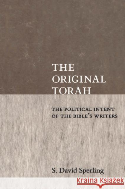 Original Torah Sperling, S. David 9780814798331 New York University Press