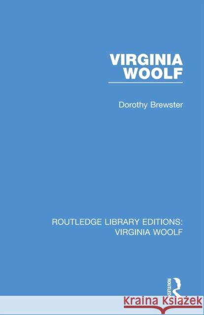 Virginia Woolf Dorothy Brewster 9780815358473