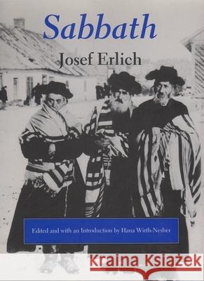 Sabbath Josef Erlich Yosef Ehrlich Hana Wirth-Nesher 9780815605904