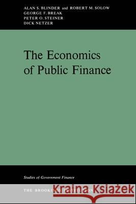 Economics of Public Finance Alan Blinder 9780815709978