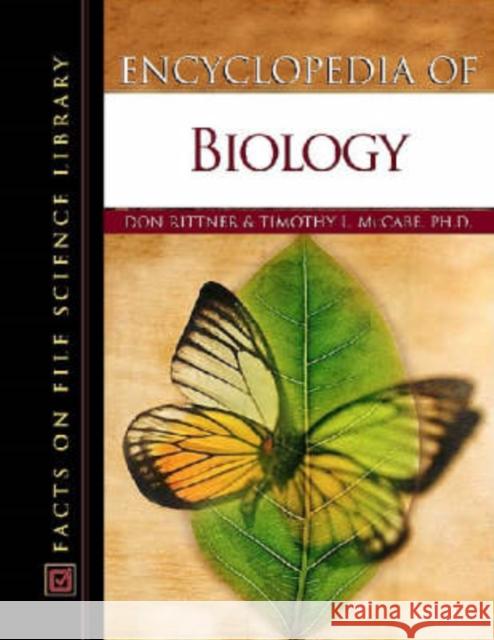 Encyclopedia of Biology Don Rittner Timothy Lee McCabe 9780816048595 Facts on File