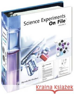 Science Experiments on File, Volume 5  9780816070817 Facts on File