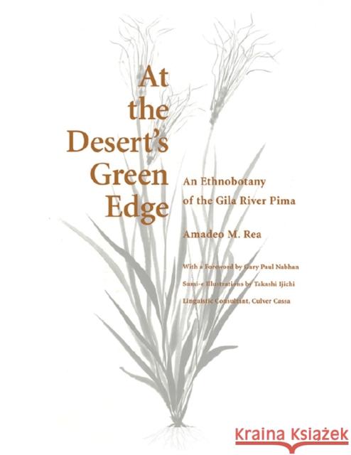 At the Desert's Green Edge: An Ethnobotany of the Gila River Pima Amadeo M. Rea Takashi Ijichi 9780816534296 University of Arizona Press