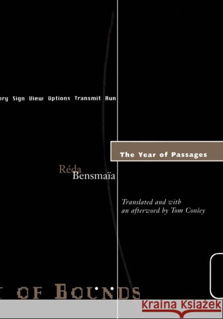 Year of Passages: Volume 5 Bensmaia, Reda 9780816623938 University of Minnesota Press