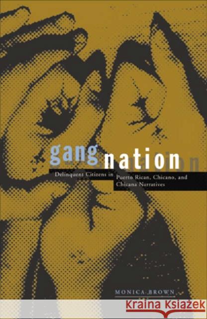 Gang Nation: Delinquent Citizens in Puerto Rican, Chicano, and Chicana Narratives Brown, Monica 9780816634798