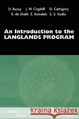 An Introduction to the Langlands Program Bernsteing                               Stephen Gelbart Joseph Bernstein 9780817632113