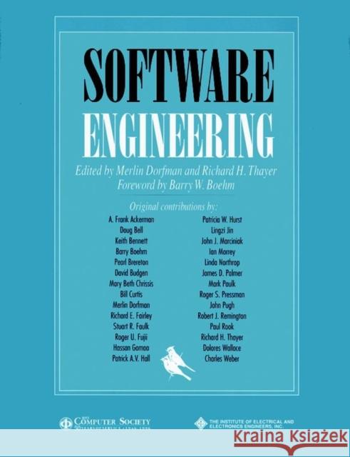 Software Engineering Merlin Dorfman Merlin Dorfman Richard H. Thayer 9780818676093 IEEE Computer Society Press