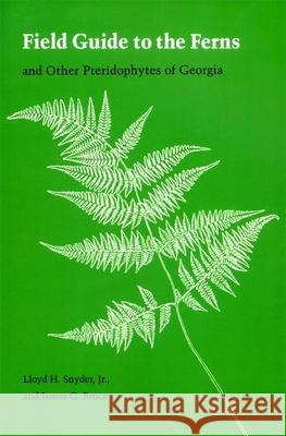 Field Guide to the Ferns: And Other Pteridophytes of Georgia Snyder, Lloyd H., Jr. 9780820323855