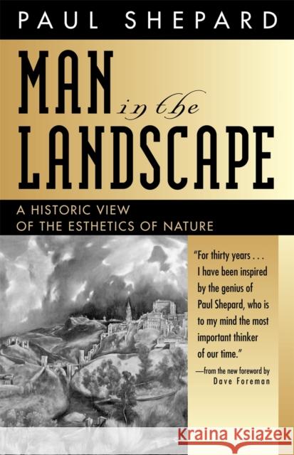 Man in the Landscape Shepard, Paul 9780820324401 University of Georgia Press