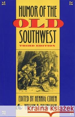 Humor of the Old Southwest Hennig Cohen 9780820352411 University of Georgia Press