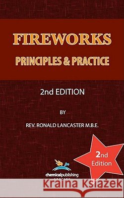 Fireworks: Principles and Practice Ronald Lancaster 9780820603391