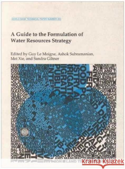 A Guide to the Formulation of Water Resources Strategy  9780821330388 World Bank Publications