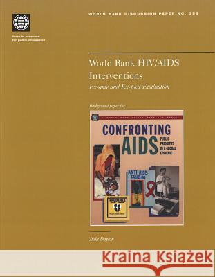 World Bank Hiv/AIDS Interventions: Ex-Ante and Ex-Post Evaluation  9780821342510 WORLD BANK PUBLICATIONS