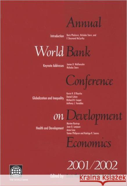 Annual World Bank Conference on Development Economics 2001/2002 Boris Pleskovic Nicholas Stern 9780821350447