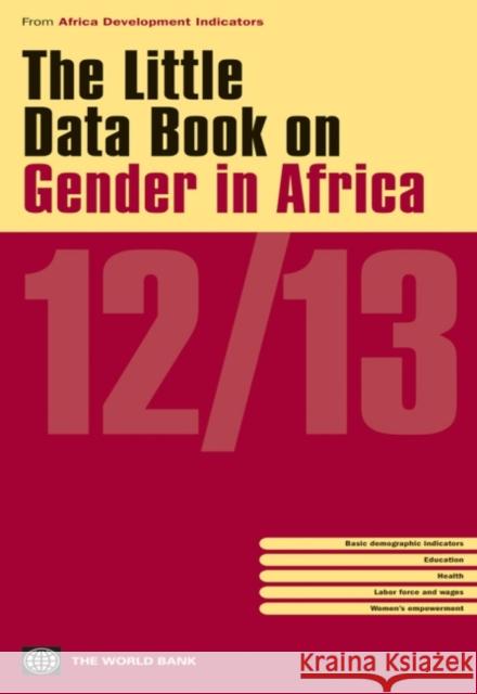 The Little Data Book on Gender in Africa World Bank 9780821397855 World Bank Publications