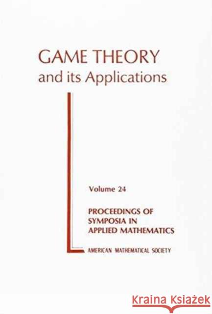 Game Theory and Its Applications  9780821800256 American Mathematical Society