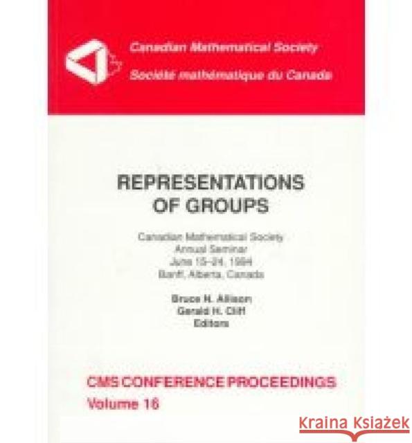 Representations Of Groups    9780821803110 American Mathematical Society