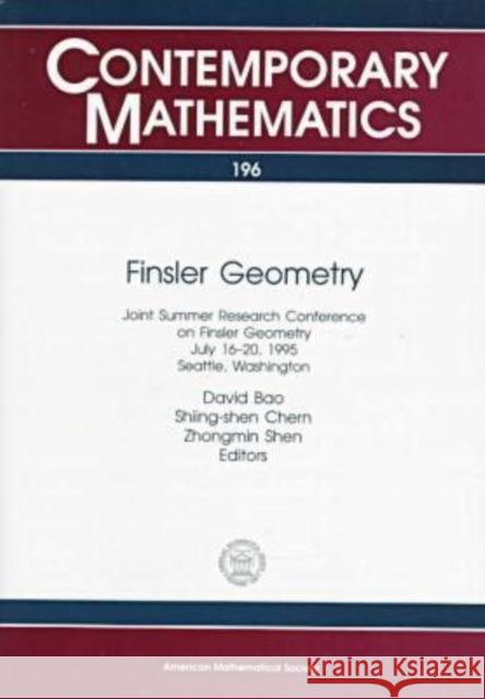 Finsler Geometry Shiing-Shen Chern 9780821805077 AMERICAN MATHEMATICAL SOCIETY