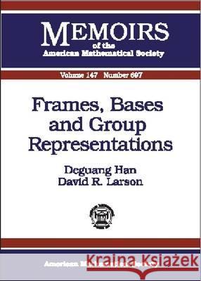 Frames, Bases and Group Representations  9780821820674 American Mathematical Society