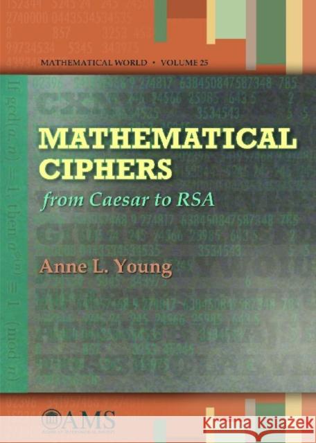 Mathematical Ciphers : From Caesar to RSA Anne L. Young 9780821837306