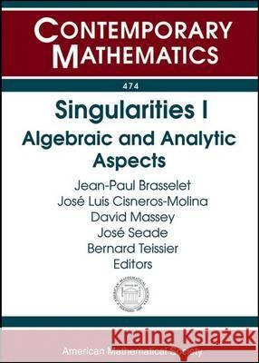 Singularities I : Algebraic and Analytic Aspects  9780821844588 AMERICAN MATHEMATICAL SOCIETY