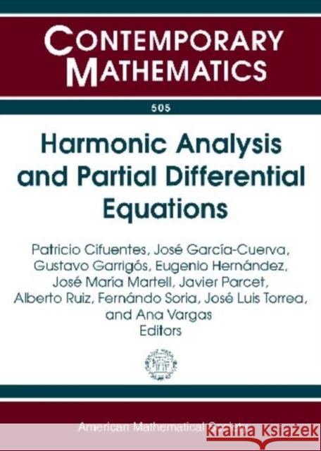 Harmonic Analysis and Partial Differential Equations  9780821847701 