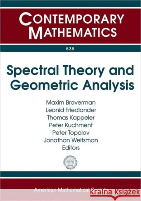 Spectral Theory and Geometric Analysis    9780821849484 American Mathematical Society
