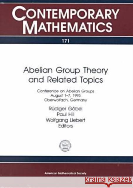 Abelian Group Theory and Related Topics  9780821851784 American Mathematical Society