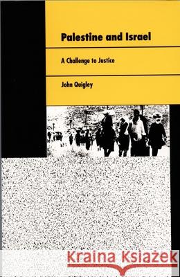 Palestine and Israel: A Challenge to Justice Quigley, John 9780822310235