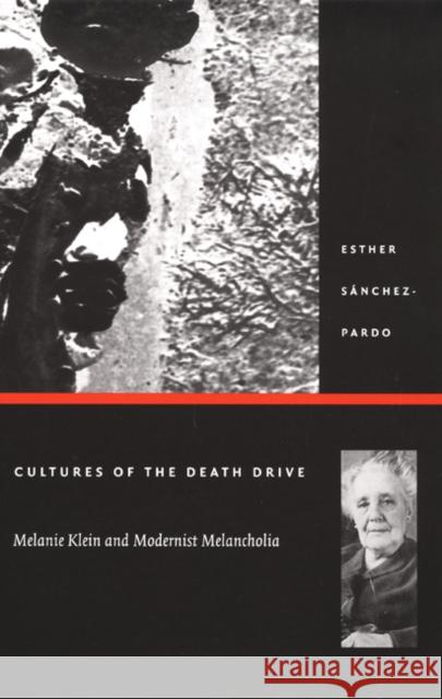 Cultures of the Death Drive: Melanie Klein and Modernist Melancholia Sánchez-Pardo, Esther 9780822330097 Duke University Press