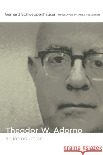 Theodor W. Adorno: An Introduction Rolleston, James 9780822344711