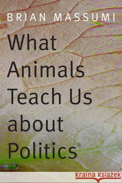 What Animals Teach Us about Politics Brian Massumi 9780822358008 Duke University Press