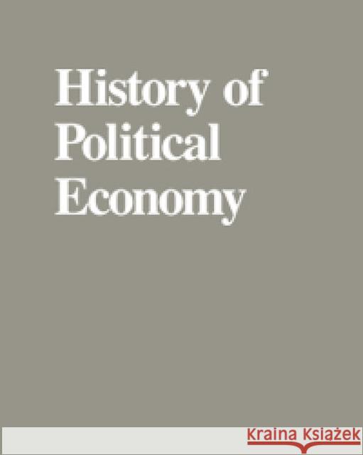 The Role of Government in the History of Economic Thought: 2005 Supplement Medema, Steven G. 9780822366522