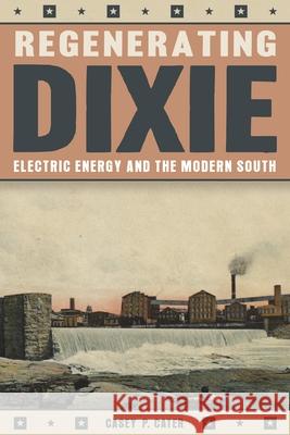 Regenerating Dixie: Electric Energy and the Modern South Casey Cater 9780822945642