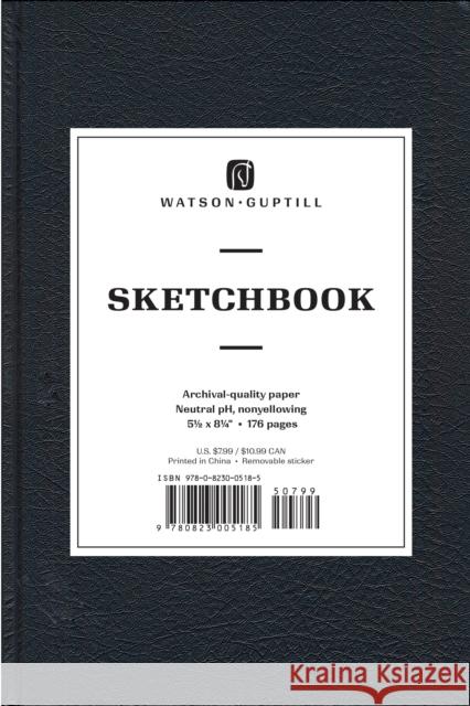 Medium Sketchbook (Kivar, Black) Watson-Guptill 9780823005185 Watson-Guptill Publications